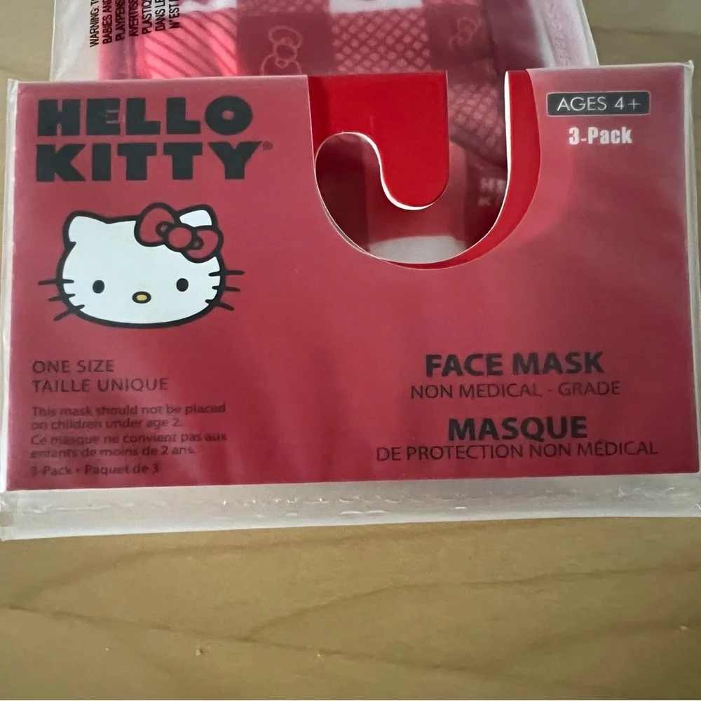 Hello Kitty Kids Face Masks (3-pack)
